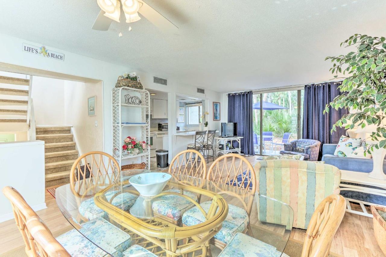 Hilton Head Island Townhome Patio, Walk To Beach Экстерьер фото